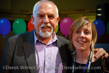Disney_Wilmot_100214_K4Z9298 February 14, 2010 - New York, NY - John Ratzenberger poses with Keri WIlmot from www.toyqueen.com at the Disney preview of Toy Story 3 in New York City