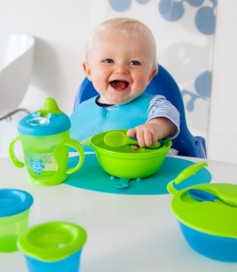 Tomee Tippee Mat & Weaning Bowl with Spoon Tomee Tippee Mat & Weaning Bowl with Spoon