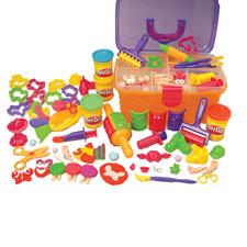 Clay Works 30-Piece Cutting Tools Set For Kids With Rolling Pins & Hammers - Creative Play Dough Kit Ages 3+