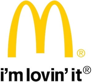 McDonald's logo, I'm lovin it
