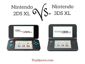 Difference between nintendo 2ds XL vs. nintendo 3ds XL